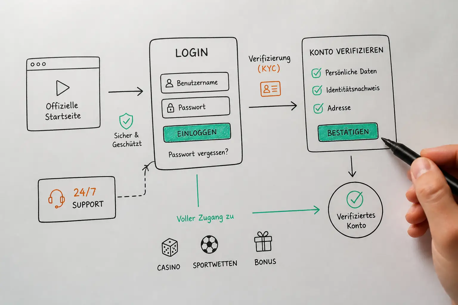 Playzilla Login – Konto-Zugang & Verifizierung visual guide for Playzilla Casino